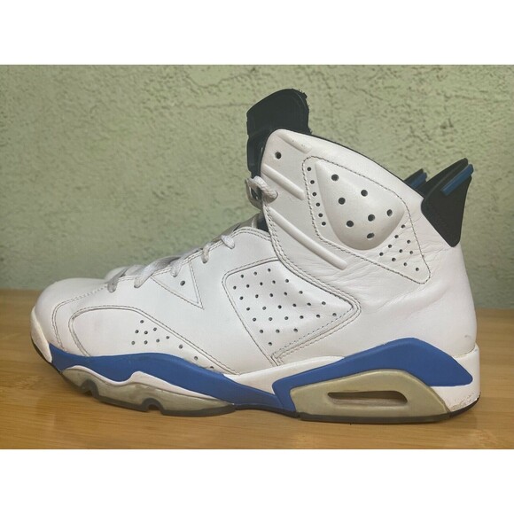 Nike Air Jordan‎ 6 Retro Sport Blue 2014 Men\'s Size 12 384644-107  Basketbal main image 6